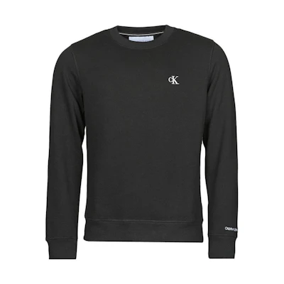CK/Calvin Klein Plain Logo Print Pullover Sweatshirt Black Long Sleeve J314536-BAE