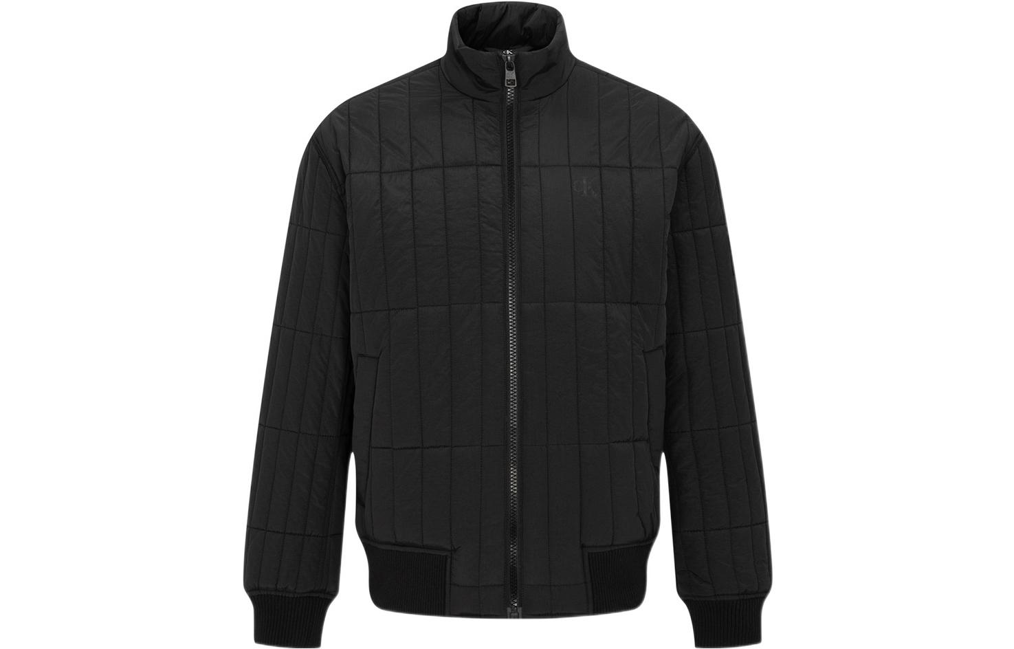 CK/Calvin Klein Quilted Logo Print Jacket Black J323026-BEH