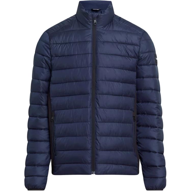 CK/Calvin Klein Slim Fit Zip-Up Jacket Solid Color Blue K10K108291-DW4