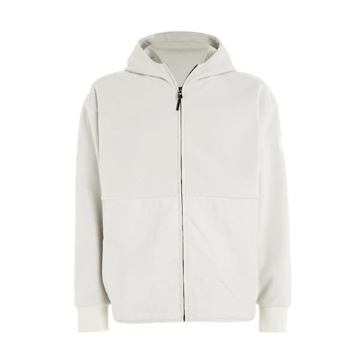 CK/Calvin Klein Solid Beige Zip-Up Hoodie Jacket Casual Wear K10K111518-ACE