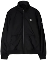 CK/Calvin Klein Solid Color Logo Print Zip Jacket Black J30J322494-BEH CK/Calvin Klein Solid Color Logo Print Zip Jacket Black J30J322494-BEH