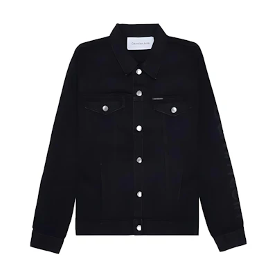 CK/Calvin Klein Solid Color Long Sleeve Jacket Black 40IC724-001
