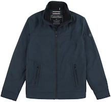 CK/Calvin Klein Solid Color Zip-Up Jacket for Men in Navy Blue CM601581-5UM CK/Calvin Klein Solid Color Zip-Up Jacket for Men in Navy Blue CM601581-5UM