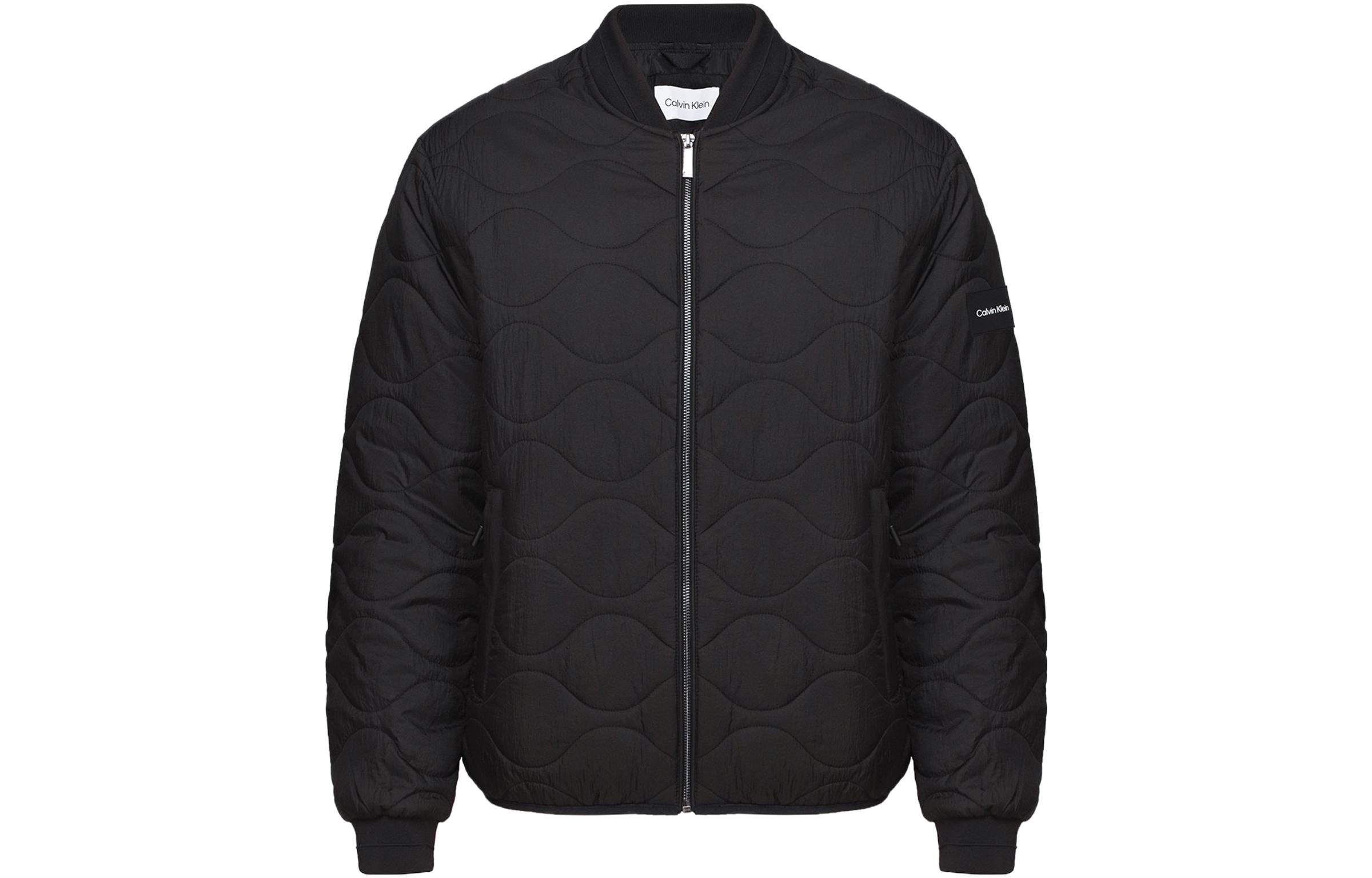 CK Calvin Klein Solid Diamond Quilted Black Jacket K10K110680-BEH