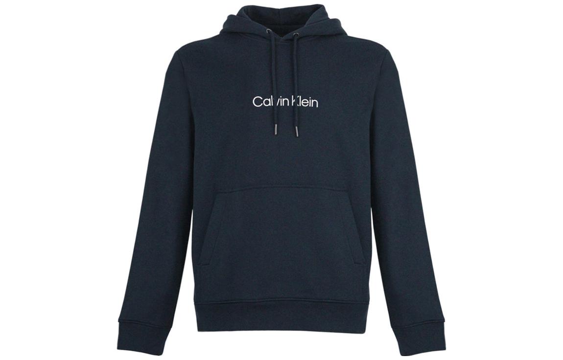 CK/Calvin Klein Solid Pullover Hoodie Men’s Deep Blue Long Sleeve MG-40FM269-410