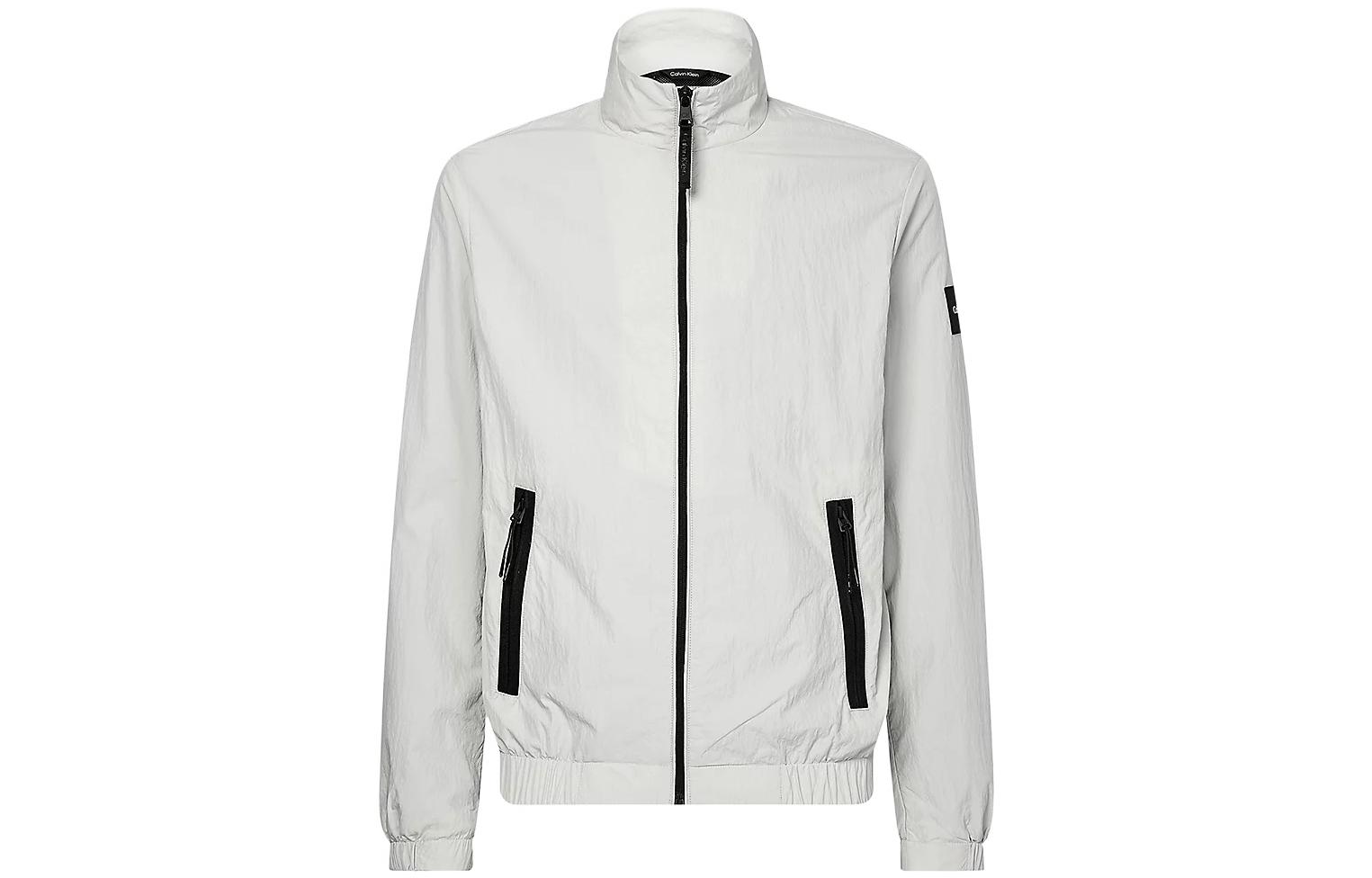 CK/Calvin Klein Solid Recycled Nylon Zip Jacket K10K108628