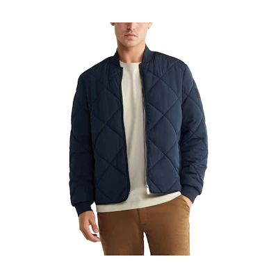 CK/Calvin Klein Solid Zip-Up Jacket Navy Blue K10K110328-DW4