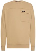 CK/Calvin Klein SS22 Plain Pullover Sweatshirt with Pocket Beige K10K109698-PF2 CK/Calvin Klein SS22 Plain Pullover Sweatshirt with Pocket Beige K10K109698-PF2