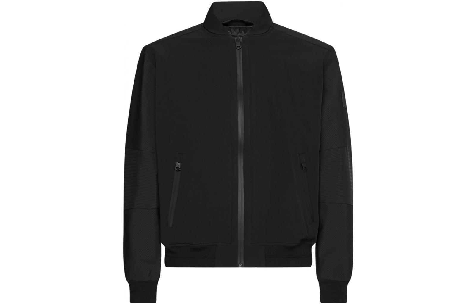 CK/Calvin Klein SS23 Black Solid Color Zip-Up Jacket K10K111331-BAE