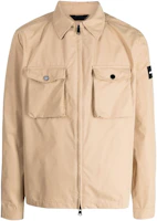 CK/Calvin Klein SS23 Logo Appliqué Zip-Up Shirt Jacket Beige () K10K107136PF2 CK/Calvin Klein SS23 Logo Appliqué Zip-Up Shirt Jacket Beige () K10K107136PF2