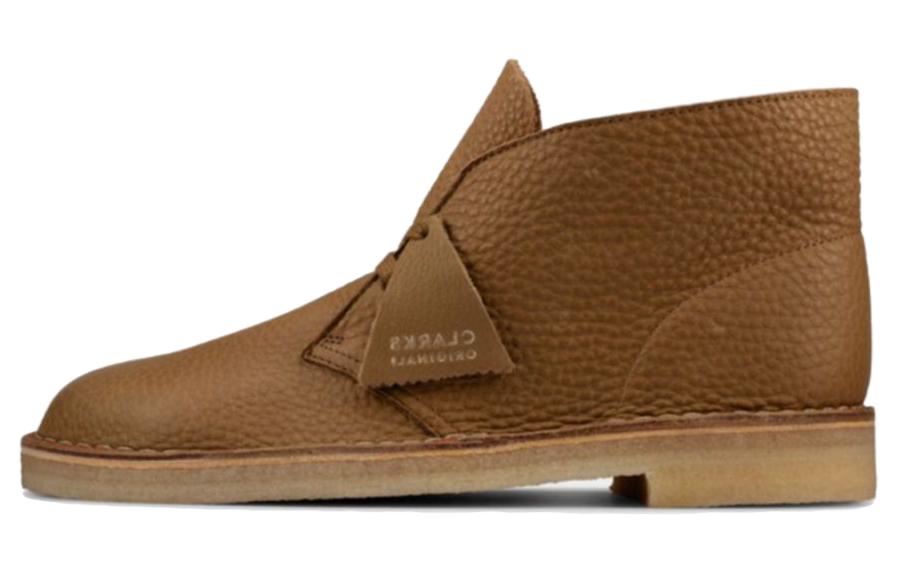 Clarks Desert Boots Leather 'Dark Olive' 26157317