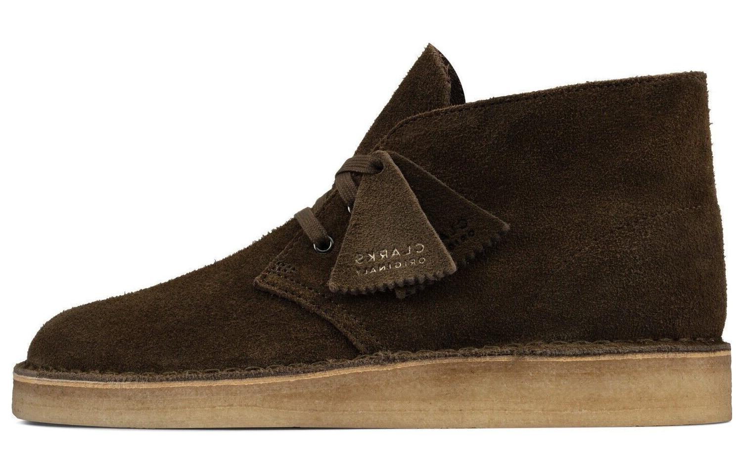Clarks Desert Coal Suede Boots 'Olive'
