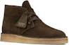 Lookbook Clarks Desert Coal Suede Boots 'Olive' 26161692