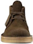Shop Clarks Desert Coal Suede Boots 'Olive' 26161692