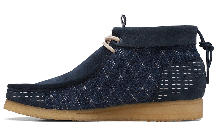 Clarks Navy Blue Leather Casual Shoes - Comfortable & Breathable 261691527
