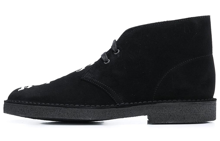 Clarks Originals Desert Boot Palm Angels Logo Black White PMIA050E20LEA0021001