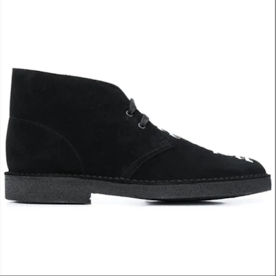 Clarks Originals Desert Boot Logo Palm Angels Hitam Putih PMIA050E20LEA0021001 Order Clarks Originals Desert Boot Logo Palm Angels Hitam Putih PMIA050E20LEA0021001