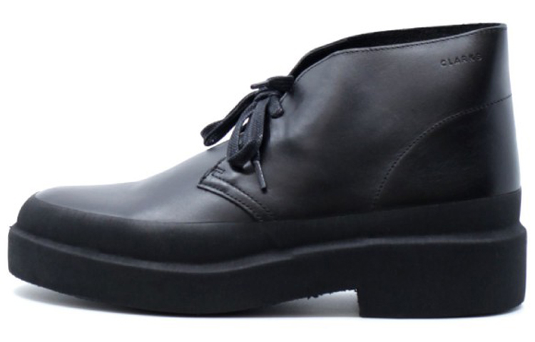 Clarks Originals Desert Galosh Black Leather