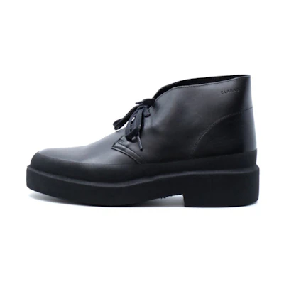 Clarks Originals Desert Galosh Black Leather
