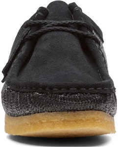 Clarks Originals Wallabee 黑色拉菲草材质 26165512 Shop Clarks Originals Wallabee 黑色拉菲草材质 26165512