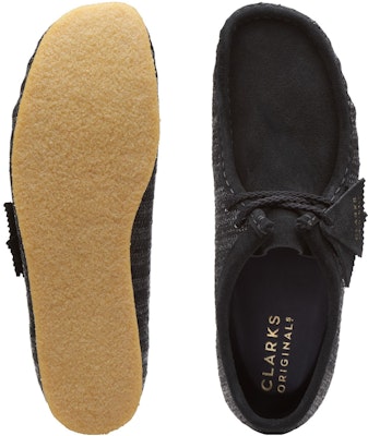 Clarks Originals Wallabee Hitam Raffia Teks 26165512 Details for Clarks Originals Wallabee Hitam Raffia Teks 26165512