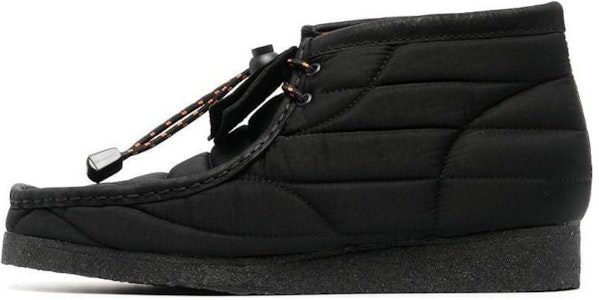 クラークス オリジナルズ ワラビーブーツ ブラック キルティング 26168801 Buy クラークス オリジナルズ ワラビーブーツ ブラック キルティング 26168801