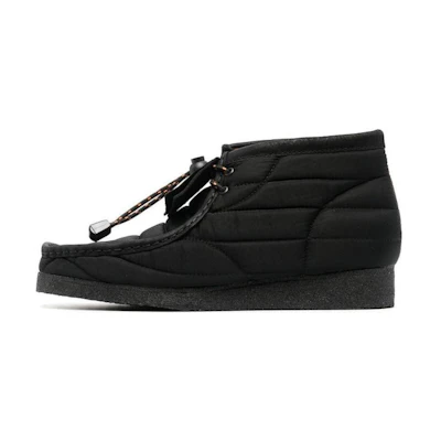 Clarks Originals Wallabee Boot Black Quilted
