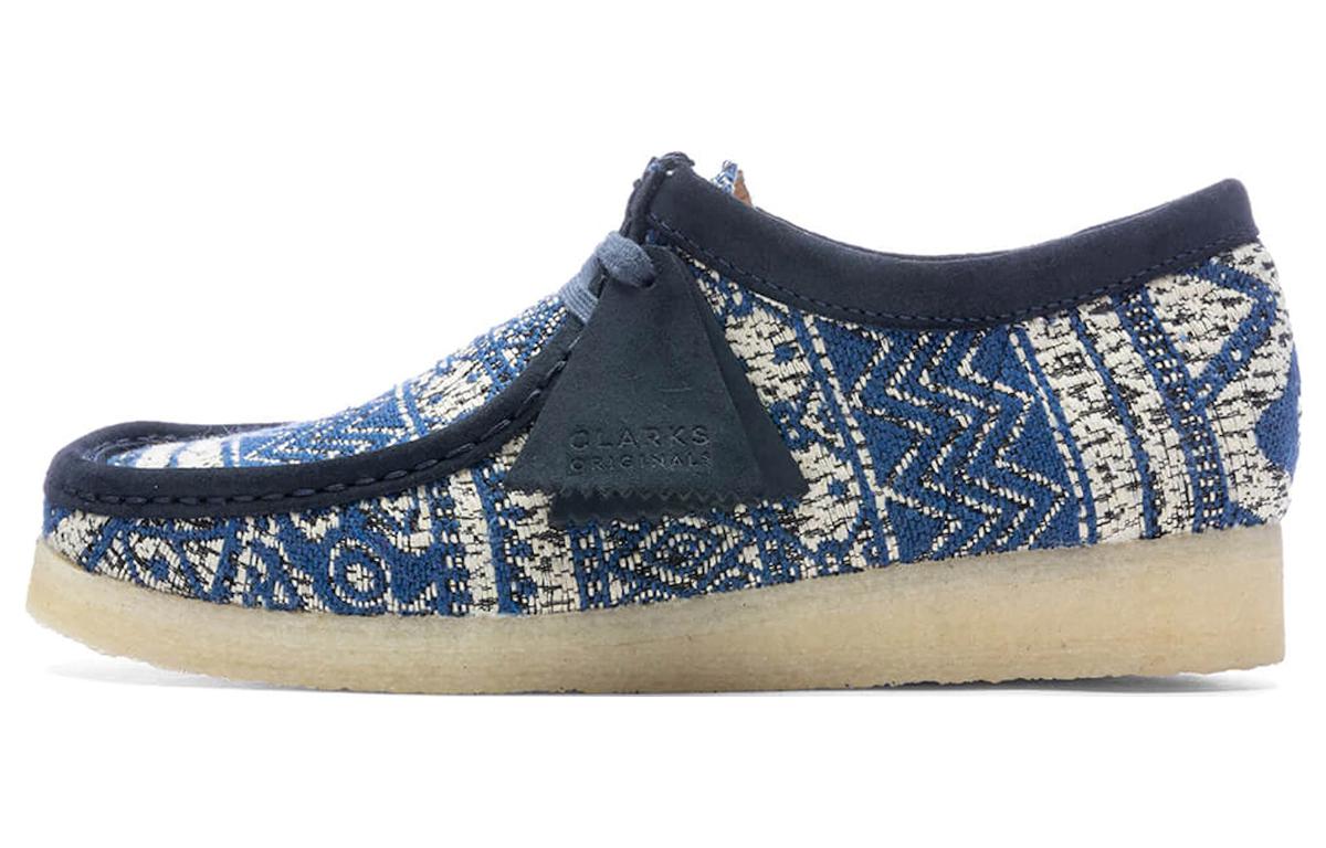Clarks Originals Wallabee Boot Blue Fabric 26166649