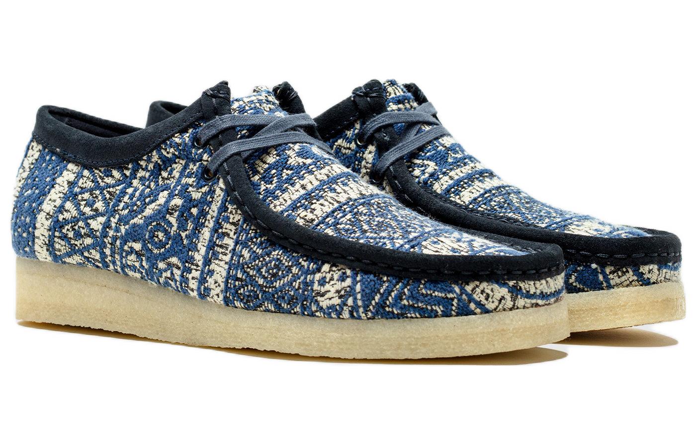 Order Clarks Originals Wallabee Boot Tissu Bleu 26166649