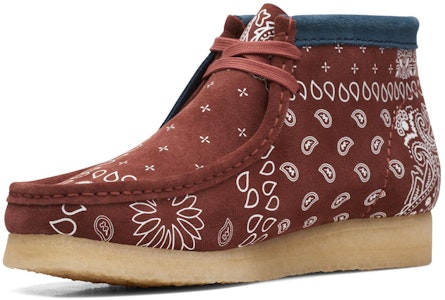 Clarks Originals Wallabee Boot Brick Paisley Lelaki & Wanita 26168826 Order Clarks Originals Wallabee Boot Brick Paisley Lelaki & Wanita 26168826