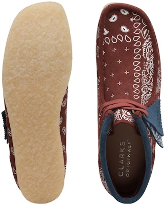 Clarks Originals Wallabee Boot Brick Paisley 26168826 Shop Clarks Originals Wallabee Boot Brick Paisley 26168826