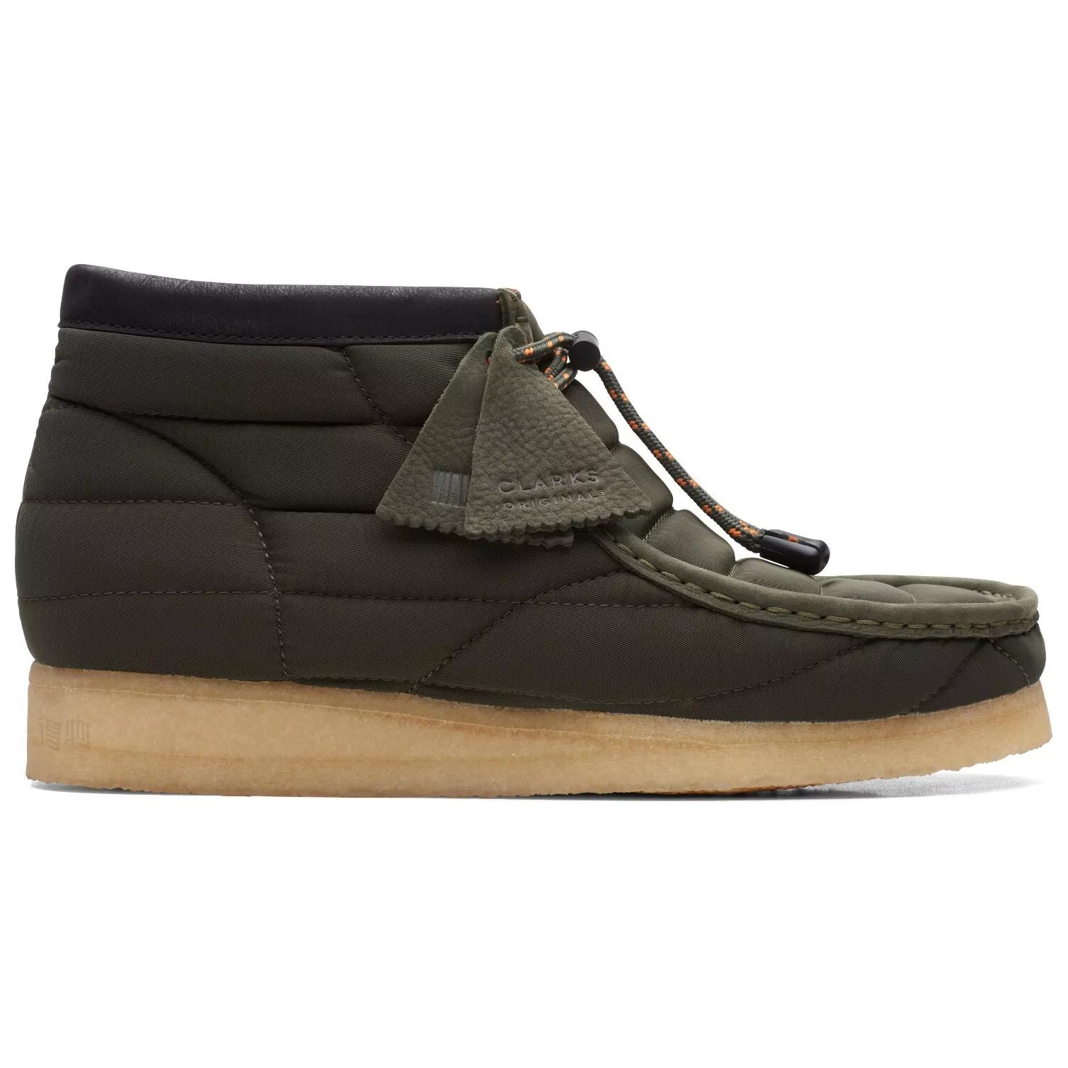 Order Clarks Originals Wallabee Bottes Kaki Matelassées 26168800