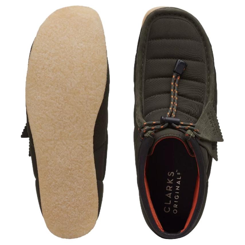 Purchase Clarks Originals Wallabee Bottes Kaki Matelassées 26168800