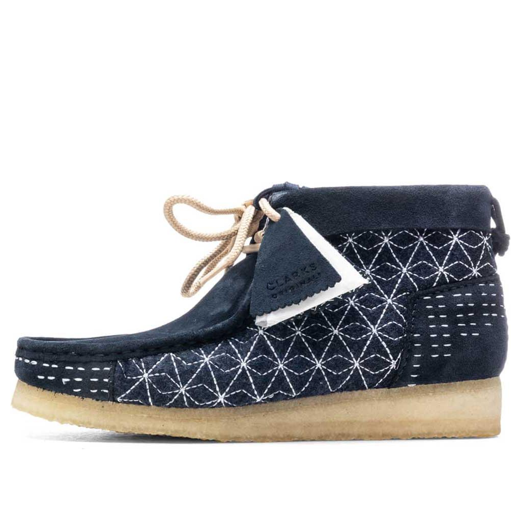 Clarks Originals Wallabee Boot Navy Shashiko 26169152