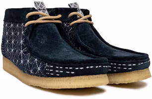 Order Clarks Originals Wallabee Boot Navy Sashiko Heren/Dames. 26169152