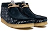 Order Clarks Originals Wallabee Boot Navy Sashiko Lelaki 26169152