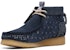 Clarks Originals Wallabee Boot Navy Sashiko Lelaki 26169152
