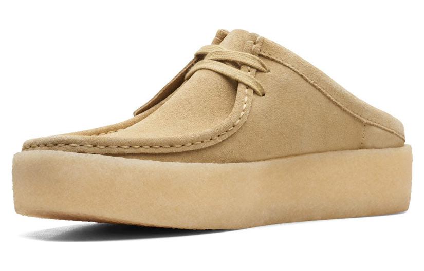 Shop Clarks Originals Wallabee Cup Mule in Camoscio Color Acero 26167286