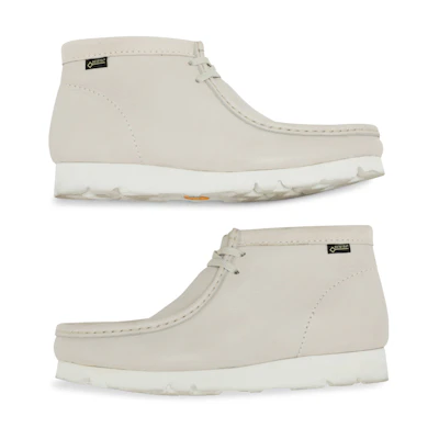 Clarks Pre-Owned Wallabee GTX Leather, From the Closet of Ama Lou 'White'