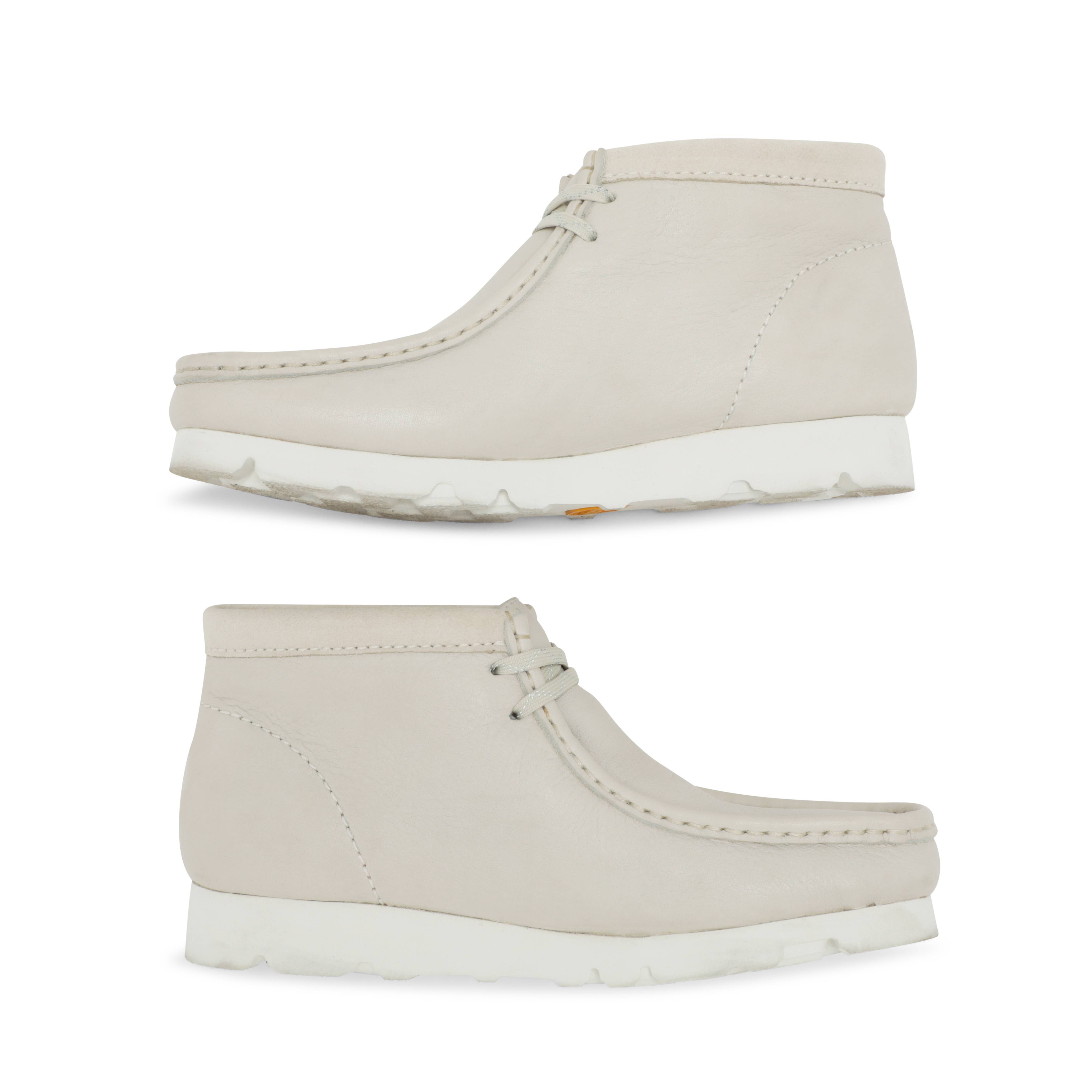 Order 二手Clarks Wallabee Gore-Tex皮革, Ama Lou款“白色” AMA-LOU-WALLABEE