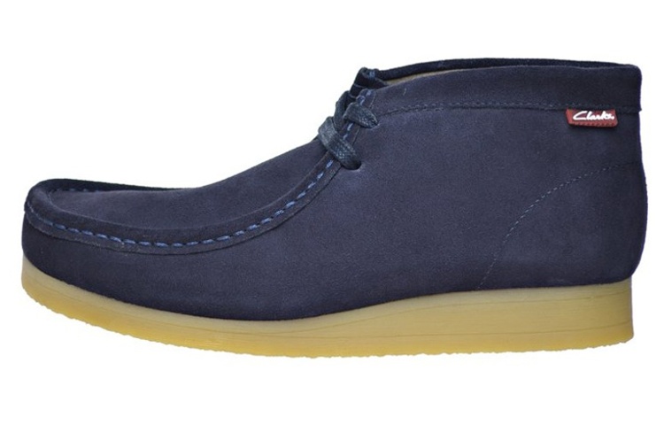Clarks Stinson Hi Dark Blue Suede