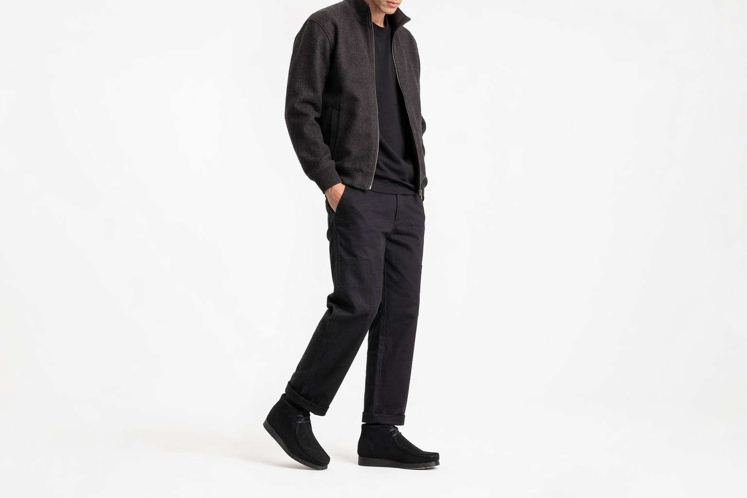 Order Clarks Wallabee Boot ''Schwarzes Wildleder'' 26155517