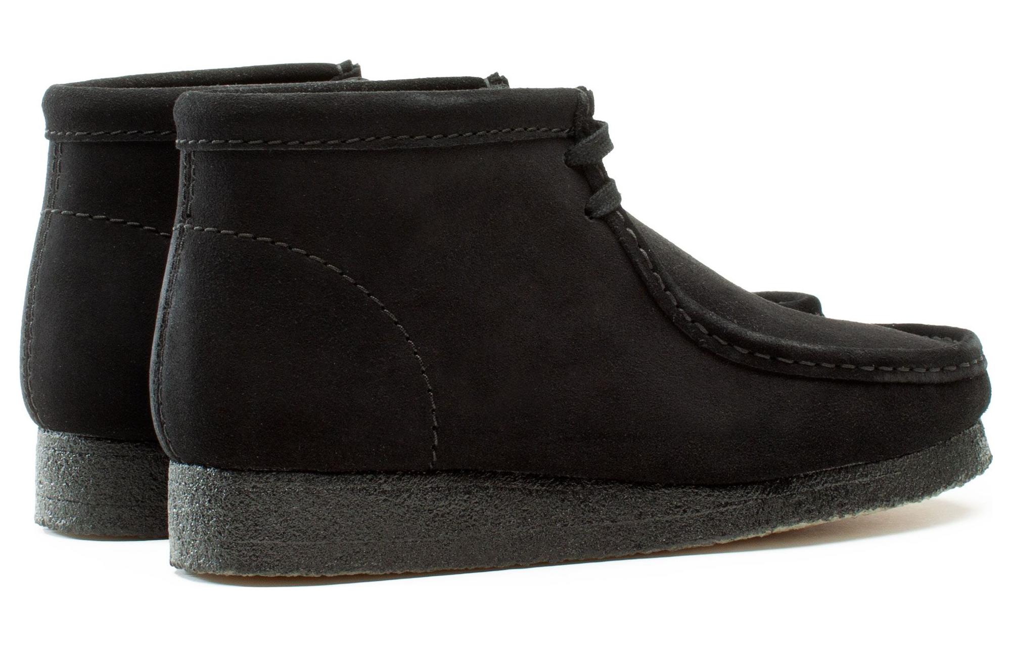 Details for Clarks Wallabee Boot ''Schwarzes Wildleder'' 26155517