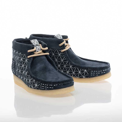 Clarks Wallabee Boot Bordir Jepang Warna Biru Polos CLM69152R Order Clarks Wallabee Boot Bordir Jepang Warna Biru Polos CLM69152R