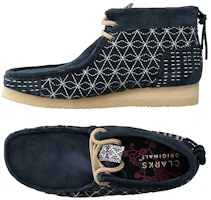 Purchase Clarks Wallabee Boot (Japanese Embroidery) Plain blue CLM69152R