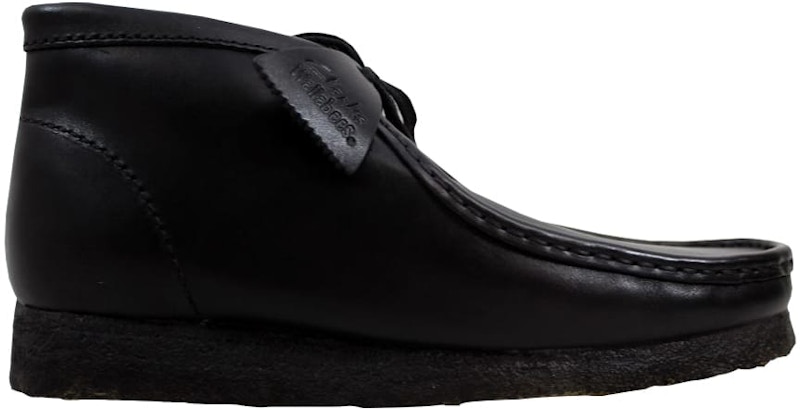 Clarks Wallabee Boot Black Leather 26103666