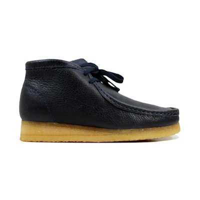 Clarks Wallabee Boot Navy Leath