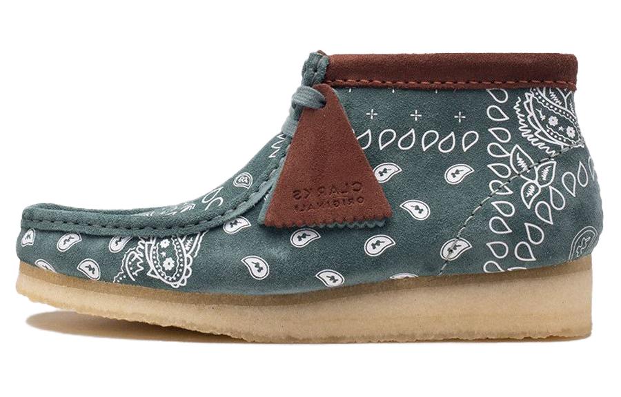 Clarks Wallabee Boots 'Green Paisley' 26168803
