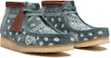 Lookbook Clarks Wallabee Boots 'Green Paisley' 26168803