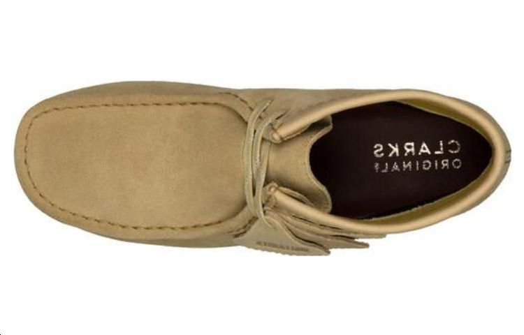 Lookbook Clarks Wallabee GTX 麂皮靴子‘枫叶色’ 26163277